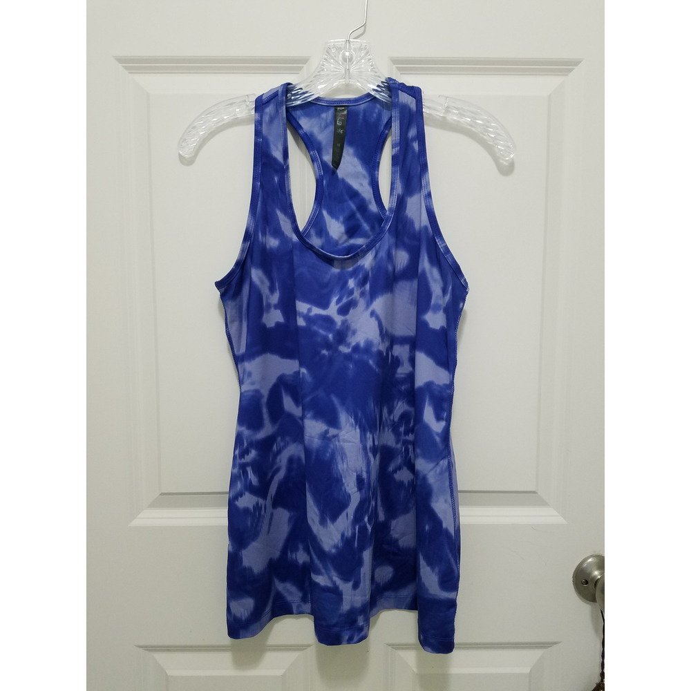 Luka Women's Active Wear Racer Back Splashed Cobalt Blue Size M